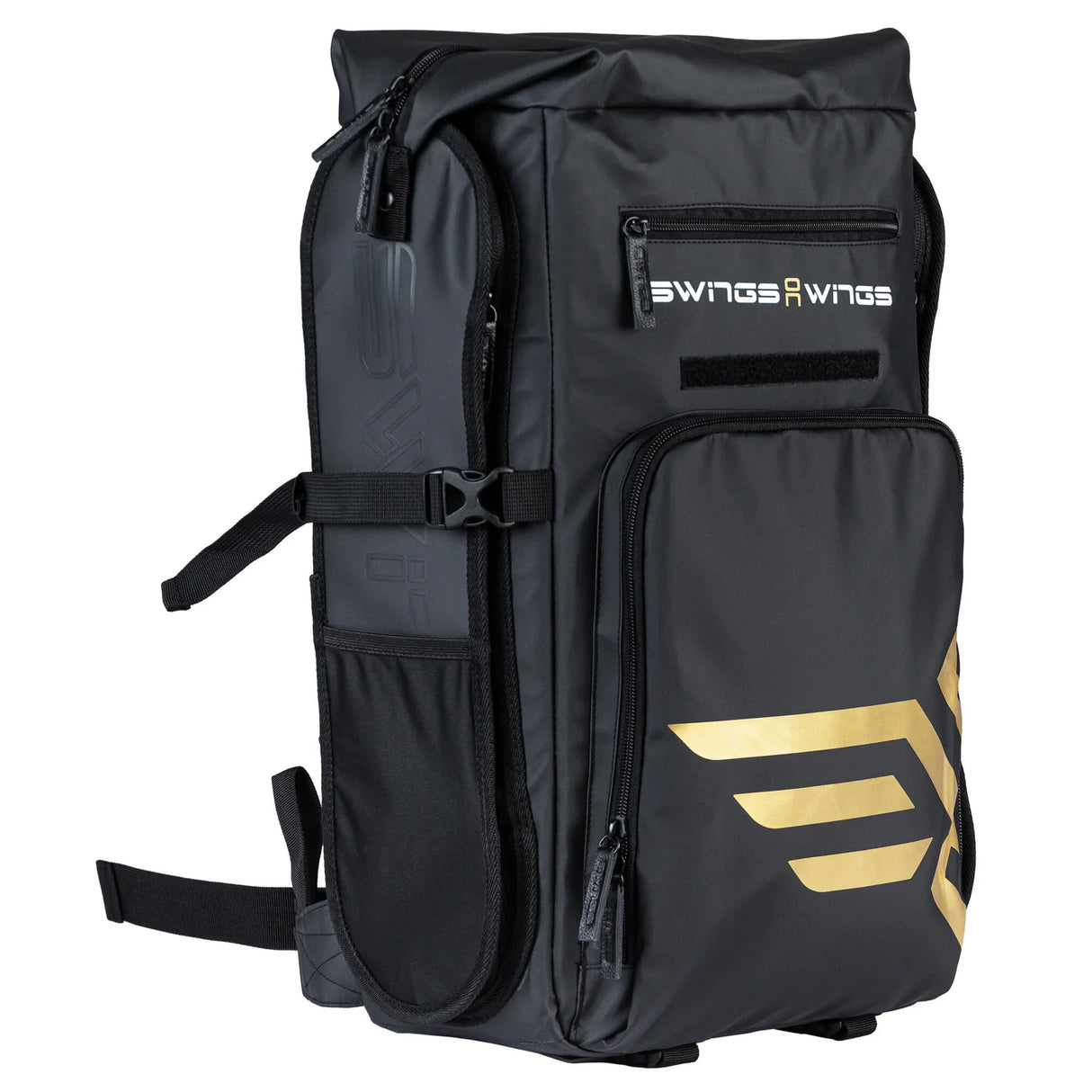 SKA910951 SWINGS Aurum Bag – Schwarz | Backpack | Skaterucksack mit Halterungen für 4× 90 mm bis 3× 125 mm Inlineskates tragetasche rucksack für rollerblades inliner skates blades inlineskates skamidan weil am rhein deutschland lörrach freiburg basel skamidan skateshop