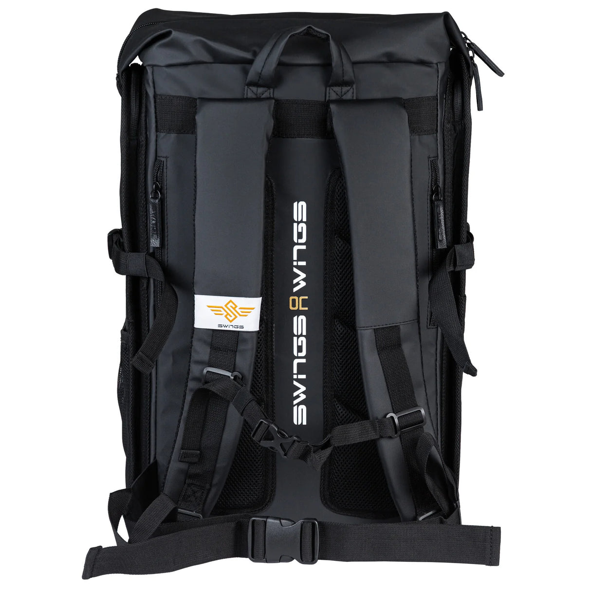 SKA910951 SWINGS Aurum Bag – Schwarz | Backpack | Skaterucksack mit Halterungen für 4× 90 mm bis 3× 125 mm Inlineskates tragetasche rucksack für rollerblades inliner skates blades inlineskates skamidan weil am rhein deutschland lörrach freiburg basel skamidan skateshop