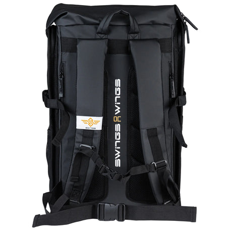 SKA910951 SWINGS Aurum Bag – Schwarz | Backpack | Skaterucksack mit Halterungen für 4× 90 mm bis 3× 125 mm Inlineskates tragetasche rucksack für rollerblades inliner skates blades inlineskates skamidan weil am rhein deutschland lörrach freiburg basel skamidan skateshop