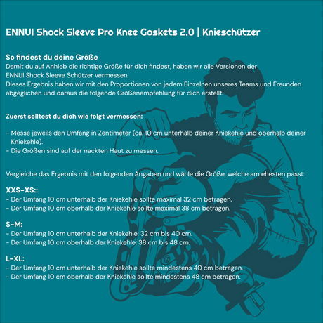 SKA920142 ENNUI Shock Sleeve Pro Mery Munoz Knee Gasket | Schlanke und komfortable Knieschützer ohne Kappe Knieschoner Protectors protection Schlank Dünn Slim set Protection proection protectors Protectors Protection Protective gear Saftey gear Skating inline skating rollerblading Inline Skates inline skating fitness skating fitness skates rollerblades rollerblading Lörrach Freiburg Basel Inliner Skateschule und Skateshop Weil am Rhein SkaMiDan