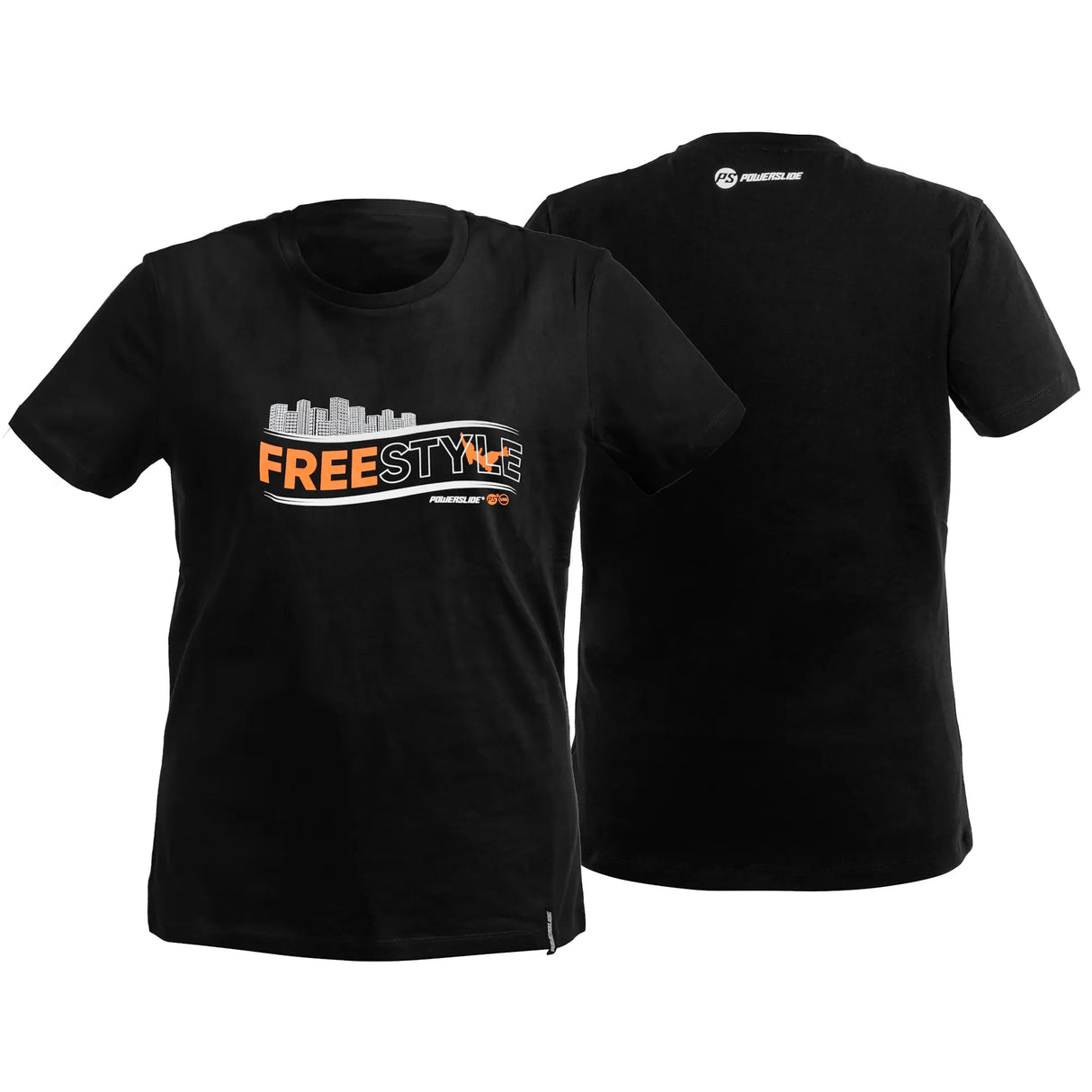 SKA940254 POWERSLIDE Freestyle T-Shirt | Black | Unisex | Clothing | Bekleidung  Inliner Sport Skates Sport Inliner Rollerblades Rollerblading Lörrach Freiburg Basel Inliner Skateschule und Skateshop Weil am Rhein SkaMiDan Deutschland Germany
