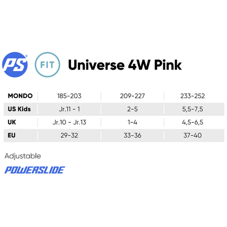 SKA940691 POWERSLIDE Phuzion Universe Pink 4W XXII Kinder Inlineskates Kinder Inliner Kids Skates Rollerblades Inlineskates für Kinder Junior Skates Verstellbare Skates Größenverstlelbare Inlineskates für Kinder Kinder Inliner Kids Inliner Kids Rollerblades Urban Inline Skating Urban Inline Skating Freeskates City Skates Fitness Inliner Sport Skates Sport Inliner Rollerblades Rollerblading Lörrach Freiburg Basel Inliner Skateschule und Skateshop Weil am Rhein SkaMiDan Deutschland Germany