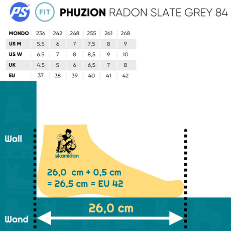 SKA940700 POWERSLIDE Phuzion Radon Slate Grey 84 | Trinity X | Fitness Inlineskates Skates Fitness Inlineskates Inlineskates Sport Inline Skates Rollerblades Urban Inline Skating Urban Inline Skating Freeskates Trainng Skates Strecken Skates Trinity Skates Einsteiger Beginner Inlineskates Inliner Fitness Inliner City Skates Fitness Inliner Sport Skates Sport Inliner Rollerblades Rollerblading Lörrach Freiburg Basel Inliner Skateschule und Skateshop Weil am Rhein SkaMiDan Deutschland Germany