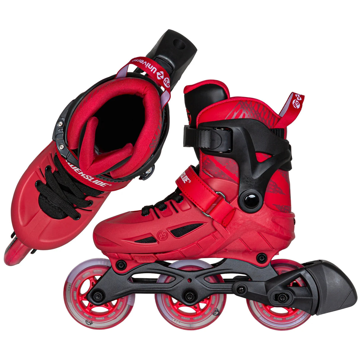 SKA940707 POWERSLIDE Phuzion Universe 3W Red | Größenverstellbare Kinder Inlineskates Kids Skates Inliner für Kinder qualitative Inline Skates für Jungs und Mädchen Quality inline skates for boys and girls bunte inliner für Kinder und jugendliche colorful inliners for children and teenagers Lörrach Freiburg Basel Inliner Skateschule und Skateshop Weil am Rhein SkaMiDan Deutschland Germany

