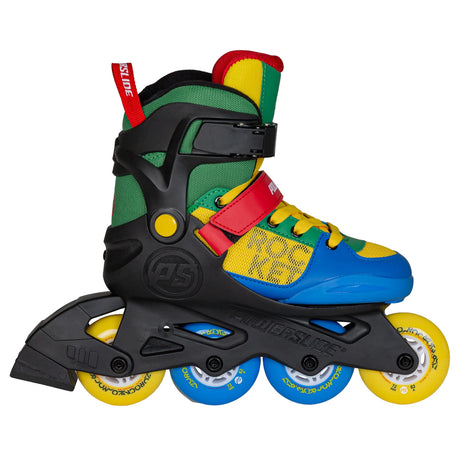 SKA940711 POWERSLIDE Rocket Motley adj. | Größenverstellbare Kinder Inlineskates Sport Inline Skates Rollerblades Urban Inline Skating Urban Inline Skating Freeskates Trainng Skates Strecken Skates Trinity Skates Einsteiger Beginner Inlineskates Inliner Fitness Inliner City Skates Fitness Inliner Sport Skates Sport Inliner Rollerblades Rollerblading Lörrach Freiburg Basel Inliner Skateschule und Skateshop Weil am Rhein SkaMiDan Deutschland Germany