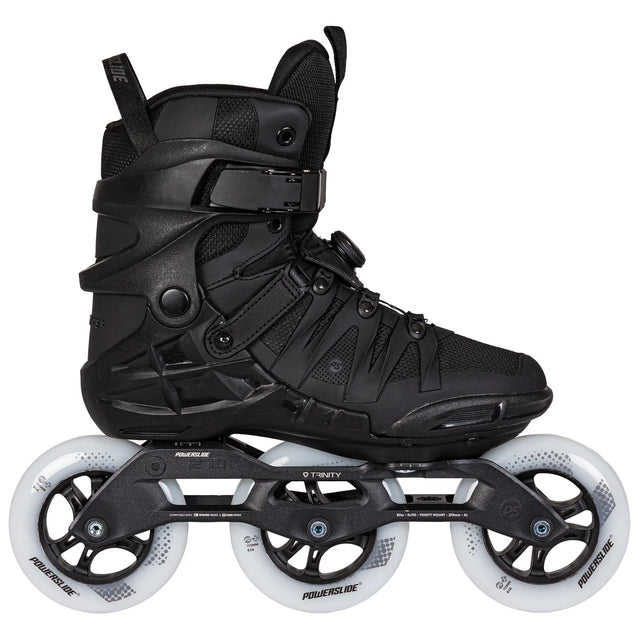 SKA940724 POWERSLIDE Phuzion Argon KPU PDS – Schwarz | 3× 110 mm 83A SHR 270 mm | Trinity Mounting | Premium Fitness Inlineskates Freeskates Trainng Skates Strecken Skates Trinity Skates Einsteiger Beginner Inlineskates Inliner Fitness Inliner City Skates Fitness Inliner Sport Skates Sport Inliner Rollerblades Rollerblading Lörrach Freiburg Basel Inliner Skateschule und Skateshop Weil am Rhein SkaMiDan Deutschland Germany