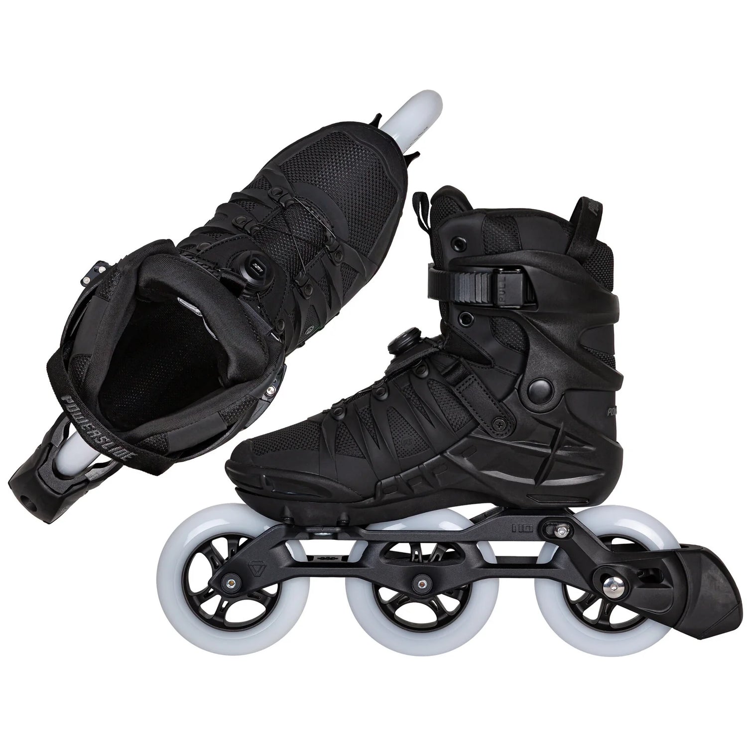 SKA940724 POWERSLIDE Phuzion Argon KPU PDS – Schwarz | 3× 110 mm 83A SHR 270 mm | Trinity Mounting | Premium Fitness Inlineskates Freeskates Trainng Skates Strecken Skates Trinity Skates Einsteiger Beginner Inlineskates Inliner Fitness Inliner City Skates Fitness Inliner Sport Skates Sport Inliner Rollerblades Rollerblading Lörrach Freiburg Basel Inliner Skateschule und Skateshop Weil am Rhein SkaMiDan Deutschland Germany
