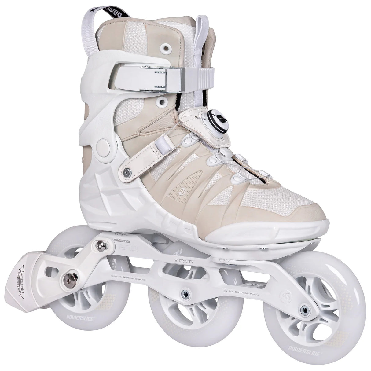 SKA940725 POWERSLIDE Phuzion Argon KPU PDS – Weiß | 3× 110 mm 83A SHR 270 mm | Trinity Mounting | Premium Fitness Inlineskates Freeskates Trainng Skates Strecken Skates Trinity Skates Einsteiger Beginner Inlineskates Inliner Fitness Inliner City Skates Fitness Inliner Sport Skates Sport Inliner Rollerblades Rollerblading Lörrach Freiburg Basel Inliner Skateschule und Skateshop Weil am Rhein SkaMiDan Deutschland Germany