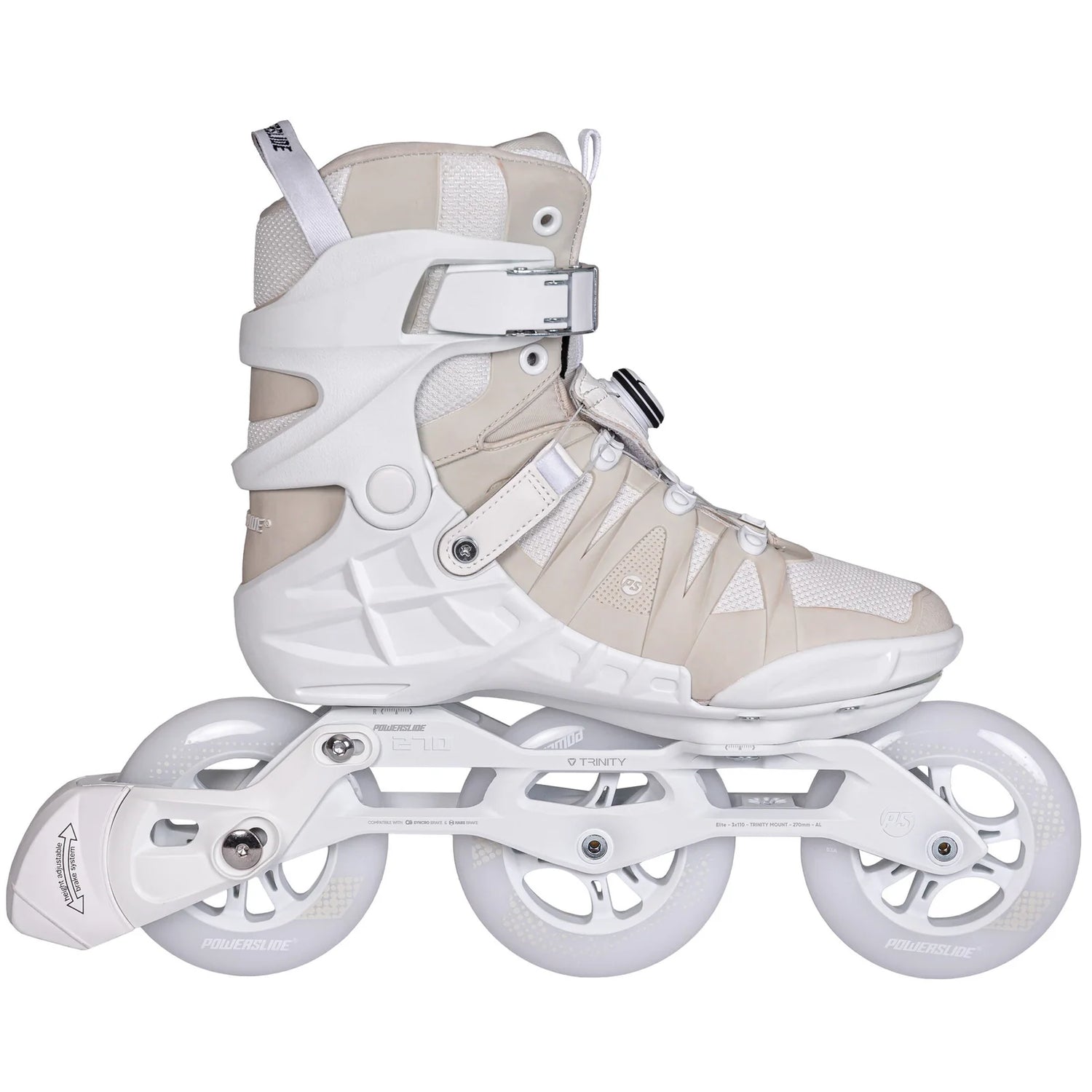 SKA940725 POWERSLIDE Phuzion Argon KPU PDS – Weiß | 3× 110 mm 83A SHR 270 mm | Trinity Mounting | Premium Fitness Inlineskates Freeskates Trainng Skates Strecken Skates Trinity Skates Einsteiger Beginner Inlineskates Inliner Fitness Inliner City Skates Fitness Inliner Sport Skates Sport Inliner Rollerblades Rollerblading Lörrach Freiburg Basel Inliner Skateschule und Skateshop Weil am Rhein SkaMiDan Deutschland Germany