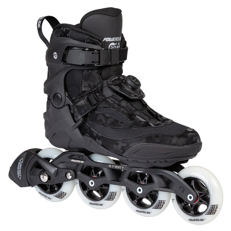 SKA940726 POWERSLIDE Radon 90 PDS Camo – Schwarz | Trinity Mounting | Power Disc System | Fitness Inlineskates Rollerblades Sport Performance Speed Marathon Schnelle Fast Inline Skates Training Skates City Skates Inliner Sport Lörrach Freiburg Basel Inliner Rollerblading Blading Inline skate school rollerblading inlne skating school and skate shop Weil am Rhein SkaMiDan Lörrach Freiburg Basel Deutschland Germany