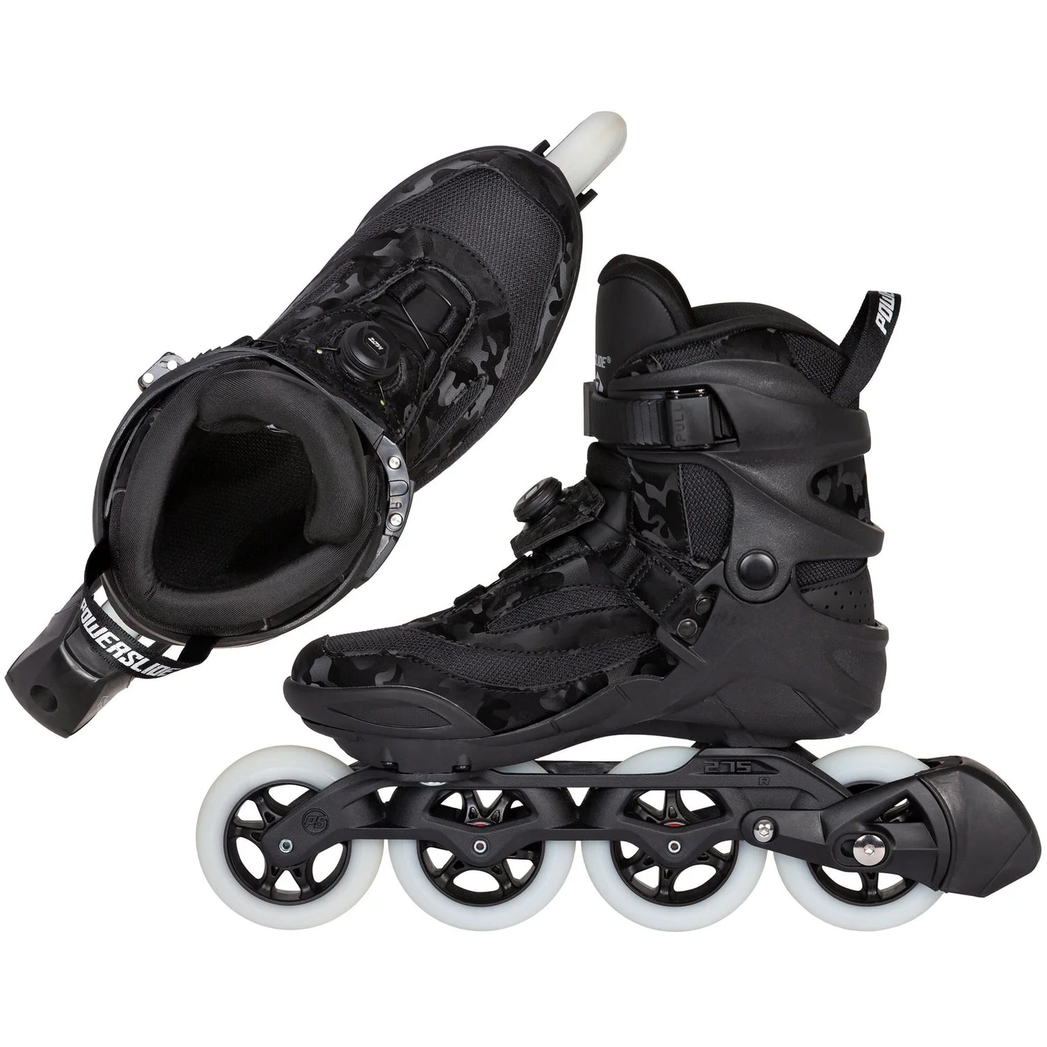 SKA940726 POWERSLIDE Radon 90 PDS Camo – Schwarz | Trinity Mounting | Power Disc System | Fitness Inlineskates Rollerblades Sport Performance Speed Marathon Schnelle Fast Inline Skates Training Skates City Skates Inliner Sport Lörrach Freiburg Basel Inliner Rollerblading Blading Inline skate school rollerblading inlne skating school and skate shop Weil am Rhein SkaMiDan Lörrach Freiburg Basel Deutschland Germany