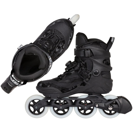 SKA940726 POWERSLIDE Radon 90 PDS Camo – Schwarz | Trinity Mounting | Power Disc System | Fitness Inlineskates Rollerblades Sport Performance Speed Marathon Schnelle Fast Inline Skates Training Skates City Skates Inliner Sport Lörrach Freiburg Basel Inliner Rollerblading Blading Inline skate school rollerblading inlne skating school and skate shop Weil am Rhein SkaMiDan Lörrach Freiburg Basel Deutschland Germany