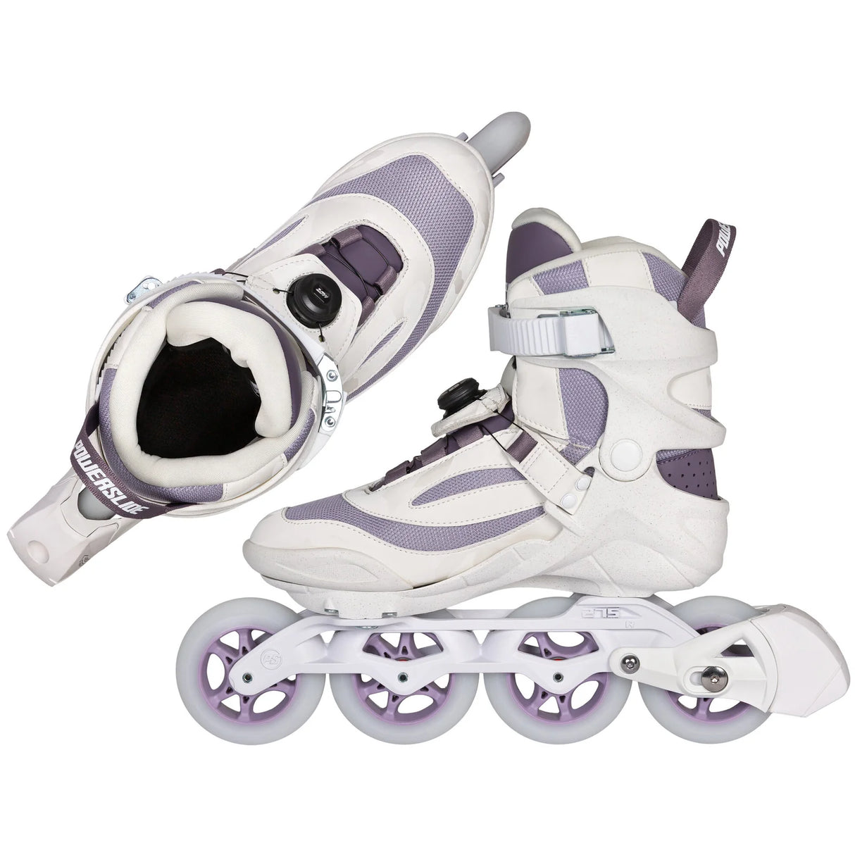SKA940727 POWERSLIDE Radon 90 PDS Plum – Weiß Violett | Trinity Mounting | Power Disc System | Fitness Inlineskates Rollerblades Sport Performance Speed Marathon Schnelle Fast Inline Skates Training Skates City Skates Inliner Sport Lörrach Freiburg Basel Inliner Rollerblading Blading Inline skate school rollerblading inlne skating school and skate shop Weil am Rhein SkaMiDan Lörrach Freiburg Basel Deutschland Germany