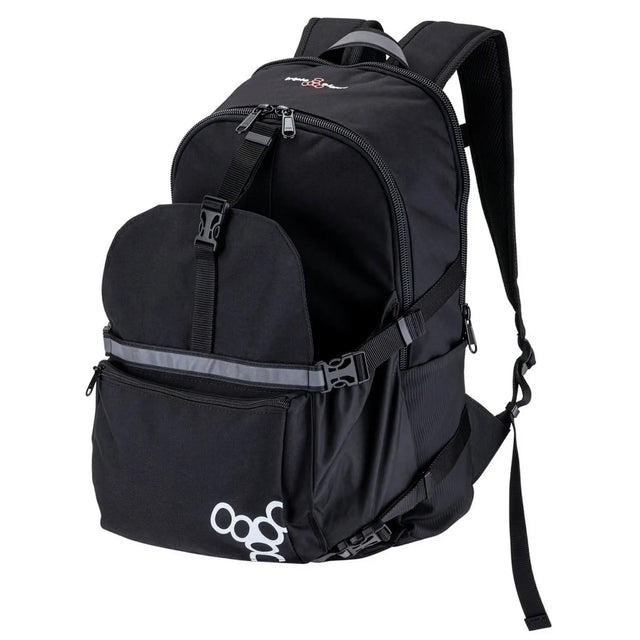 SKABPQD100 TRIPLE EIGHT Quad25 Backpack | Funktionaler Roller Skating Rucksack mit Halterungen für Rollschuhe | Zubehör für Inline Skating | Inline Skating Fitness Inline Skating Urban Inline Skating | Aggressive inline Skating | Lörrach Freiburg Basel Inliner Skateschule und Skateshop Weil am Rhein SkaMiDan Deutschland Germany
