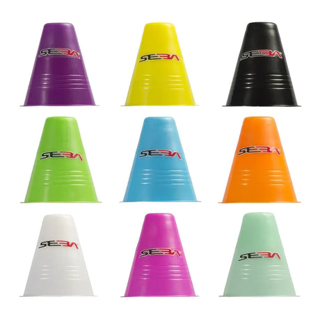SKACON-BK SEBA Skates Cones Pack | Verschiedene Farben | Freestyle Skating Kegel | Slalomhütchen | Pylonen | Freestyle Slalom Skating | 20-Pack | Skatepräsentation | Stück Inline Skates Rucksack Rollerblades | Lörrach Freiburg Basel Inliner Skateschule und Skateshop Weil am Rhein SkaMiDan Deutschland Germany für Inlineskates | Skatepräsentation | Stück für Inline Skates Rucksack Rollerblades | Zubehör für Inline Skating | Inline Skating Fitness Inline Skating Urban Inline Skating | Aggressive inline Skating