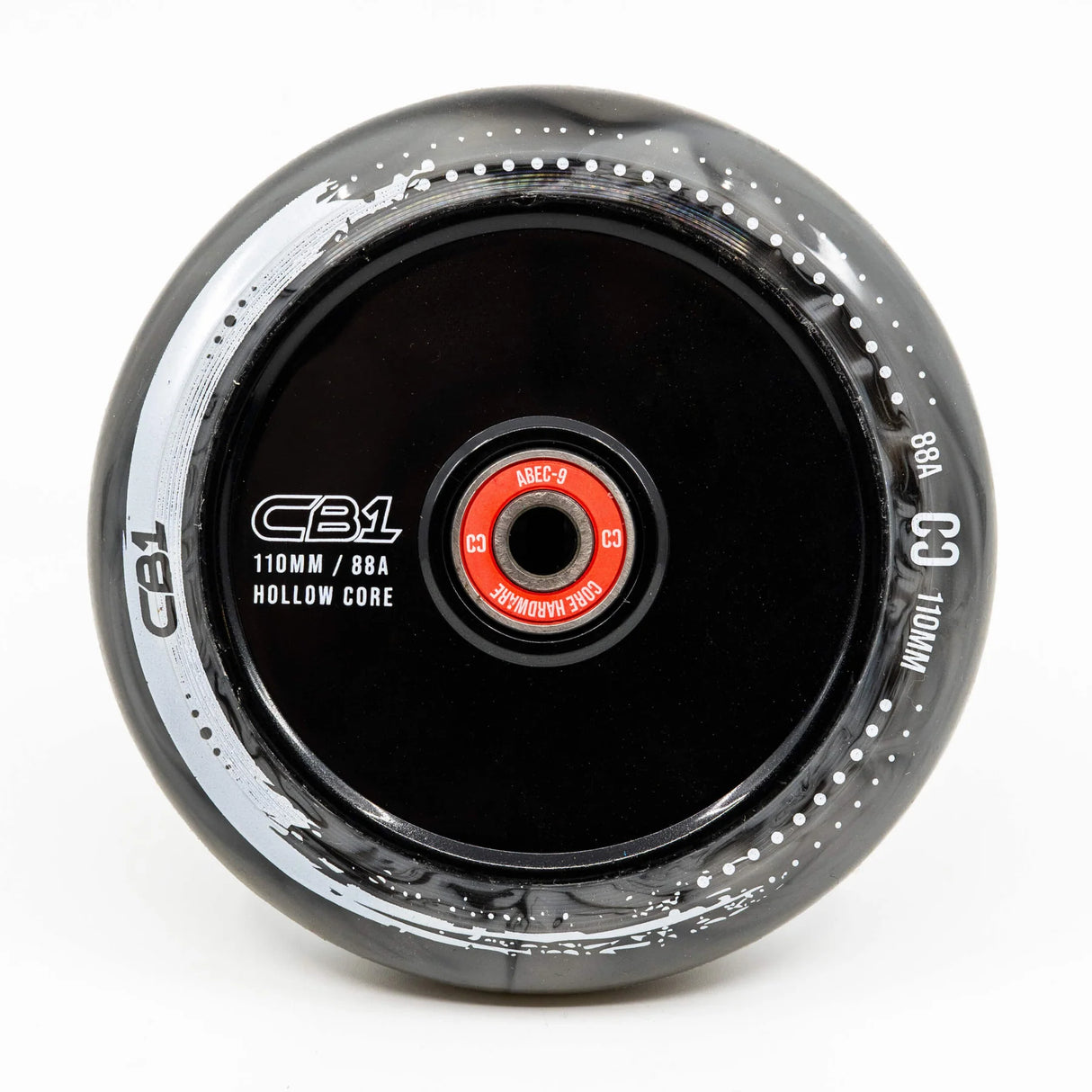 SKACRE-CB1-WHL-BW/Piece CORE CB1 Stunt Scooter Rolle – verschiedene Farben – 110 mm ABEC 9 | Hollow Plastic | Rolle für Stunt Scooter

