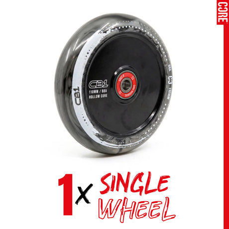 SKACRE-CB1-WHL-BW/Piece CORE CB1 Stunt Scooter Rolle – verschiedene Farben – 110 mm ABEC 9 | Hollow Plastic | Rolle für Stunt Scooter
