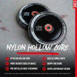 SKACRE-CB1-WHL-BW/Piece CORE CB1 Stunt Scooter Rolle – verschiedene Farben – 110 mm ABEC 9 | Hollow Plastic | Rolle für Stunt Scooter
