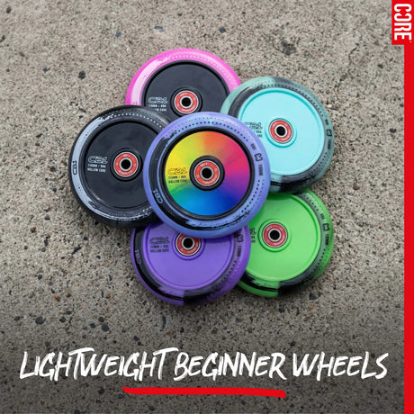 SKACRE-CB1-WHL-BW/Piece CORE CB1 Stunt Scooter Rolle – verschiedene Farben – 110 mm ABEC 9 | Hollow Plastic | Rolle für Stunt Scooter
