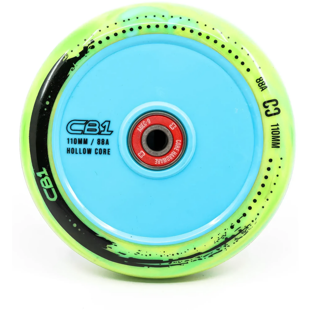 SKACRE-CB1-WHL CORE CB1 Stunt Scooter Rolle – verschiedene Farben – 110 mm ABEC 9 | Hollow Plastic | Rolle für Stunt Scooter Wheels Räder Reifen Ersatz Skatepark Stunt Scooter Kicker Trottinett Scootering Soots Scootworld SkaMiDan Weil am Rhein Basel Lörrach Freiburg Schweiz Deutschland Switzerland Germany Bale Skatepark Roller Stunt Roller Tretroller Action Scooter Kinder Roller Kids Children Stunts Park Trick Scooter