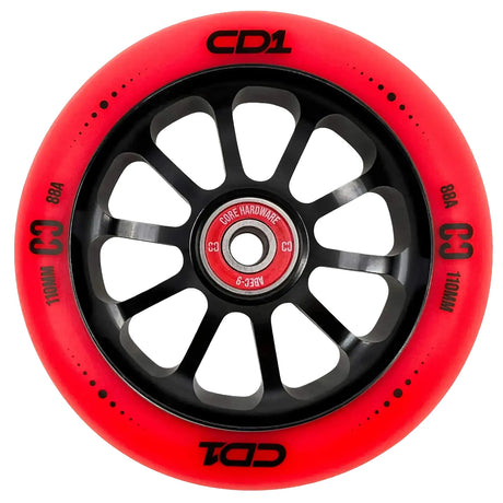 SKACRE-CD1-BLK2/Piece CORE CD1 Stunt Scooter Rolle – verschiedene Farben – 110 mm 88A ABEC 9 | Aluminiumkern | Rolle für Stunt Scooter | Lörrach Freiburg Basel Inliner Skateschule und Skateshop Weil am Rhein SkaMiDan Deutschland Germany
