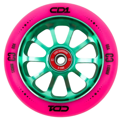 SKACRE-CD1-BLK2/Piece CORE CD1 Stunt Scooter Rolle – verschiedene Farben – 110 mm 88A ABEC 9 | Aluminiumkern | Rolle für Stunt Scooter | Lörrach Freiburg Basel Inliner Skateschule und Skateshop Weil am Rhein SkaMiDan Deutschland Germany
