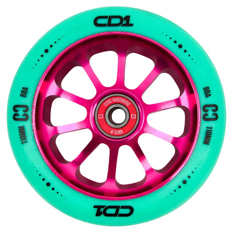 SKACRE-CD1-BLK2/Piece CORE CD1 Stunt Scooter Rolle – verschiedene Farben – 110 mm 88A ABEC 9 | Aluminiumkern | Rolle für Stunt Scooter | Lörrach Freiburg Basel Inliner Skateschule und Skateshop Weil am Rhein SkaMiDan Deutschland Germany
