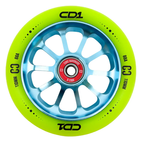 SKACRE-CD1-BLK2/Piece CORE CD1 Stunt Scooter Rolle – verschiedene Farben – 110 mm 88A ABEC 9 | Aluminiumkern | Rolle für Stunt Scooter | Lörrach Freiburg Basel Inliner Skateschule und Skateshop Weil am Rhein SkaMiDan Deutschland Germany
