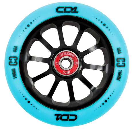 SKACRE-CD1-BLK2/Piece CORE CD1 Stunt Scooter Rolle – verschiedene Farben – 110 mm 88A ABEC 9 | Aluminiumkern | Rolle für Stunt Scooter | Lörrach Freiburg Basel Inliner Skateschule und Skateshop Weil am Rhein SkaMiDan Deutschland Germany
