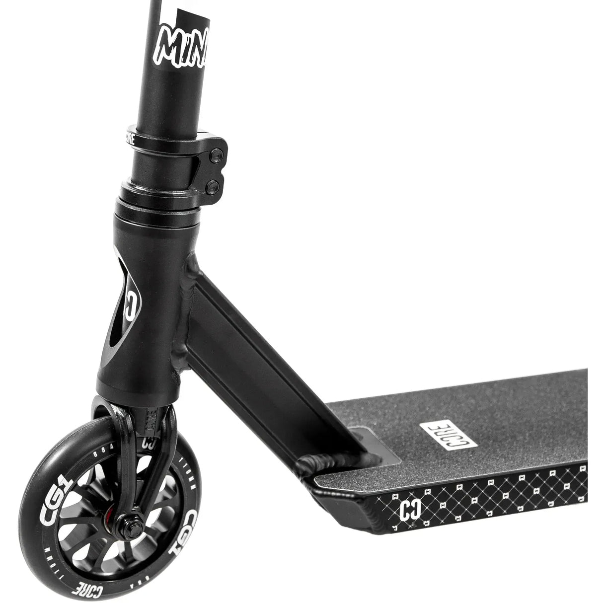 SKACRE-CG1M-BK CORE CG1 Profi Mini Stunt Scooter – verschiedene Farben | Stunt Roller für Fortgeschrittene und Profis | Trickroller für den Skatepark Stunt Scooter Kicker Trottinett Scootering Soots Scootworld SkaMiDan Weil am Rhein Basel Lörrach Freiburg Schweiz Deutschland Switzerland Germany Bale Skatepark Roller Stunt Roller Tretroller Action Scooter Kinder Roller Kids Children Stunts Park Trick Scooter