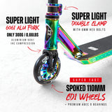 SKACRE-CG1M-BK CORE CG1 Profi Mini Stunt Scooter – verschiedene Farben | Stunt Roller für Fortgeschrittene und Profis | Trickroller für den Skatepark Stunt Scooter Kicker Trottinett Scootering Soots Scootworld SkaMiDan Weil am Rhein Basel Lörrach Freiburg Schweiz Deutschland Switzerland Germany Bale Skatepark Roller Stunt Roller Tretroller Action Scooter Kinder Roller Kids Children Stunts Park Trick Scooter