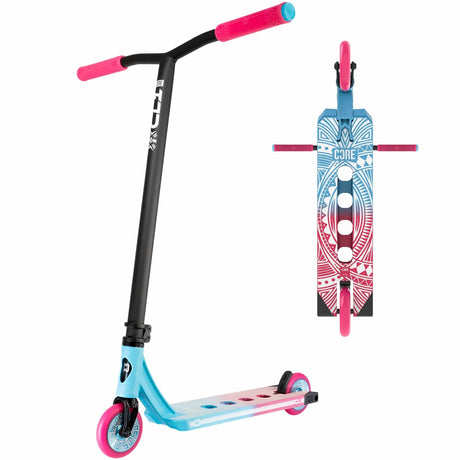 SKACRE-CL1-PT CORE CL1 Stunt Scooter Pro – Pink Türkis Pink Turquoise | Stunt Roller für Fortgeschrittene und Profis | Trickroller für den Skatepark Stunt Scooter Kicker Trottinett Scootering Soots Scootworld SkaMiDan Weil am Rhein Basel Lörrach Freiburg Schweiz Deutschland Switzerland Germany Bale Skatepark Roller Stunt Roller Tretroller Action Scooter Kinder Roller Kids Children Stunts Park Trick Scooter