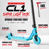 SKACRE-CL1-RBLE CORE CL1 Stunt Scooter Pro – verschiedene Farben | Stunt Roller für Fortgeschrittene und Profis | Trickroller für den Skatepark Stunt Scooter Kicker Trottinett Scootering Soots Scootworld SkaMiDan Weil am Rhein Basel Lörrach Freiburg Schweiz Deutschland Switzerland Germany Bale Skatepark Roller Stunt Roller Tretroller Action Scooter Kinder Roller Kids Children Stunts Park Trick Scooter