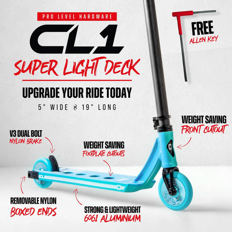 SKACRE-CL1-RBLE CORE CL1 Stunt Scooter Pro – verschiedene Farben | Stunt Roller für Fortgeschrittene und Profis | Trickroller für den Skatepark Stunt Scooter Kicker Trottinett Scootering Soots Scootworld SkaMiDan Weil am Rhein Basel Lörrach Freiburg Schweiz Deutschland Switzerland Germany Bale Skatepark Roller Stunt Roller Tretroller Action Scooter Kinder Roller Kids Children Stunts Park Trick Scooter