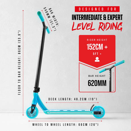 SKACRE-CL1-RBLE CORE CL1 Stunt Scooter Pro – verschiedene Farben | Stunt Roller für Fortgeschrittene und Profis | Trickroller für den Skatepark Stunt Scooter Kicker Trottinett Scootering Soots Scootworld SkaMiDan Weil am Rhein Basel Lörrach Freiburg Schweiz Deutschland Switzerland Germany Bale Skatepark Roller Stunt Roller Tretroller Action Scooter Kinder Roller Kids Children Stunts Park Trick Scooter