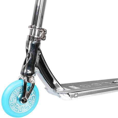 SKACRE-CL1-TC CORE CL1 Stunt Scooter Pro – Türkis Chrome Turoquise | Stunt Roller für Fortgeschrittene und Profis | Trickroller für den Skatepark Stunt Scooter Kicker Trottinett Scootering Soots Scootworld SkaMiDan Weil am Rhein Basel Lörrach Freiburg Schweiz Deutschland Switzerland Germany Bale Skatepark Roller Stunt Roller Tretroller Action Scooter Kinder Roller Kids Children Stunts Park Trick Scooter