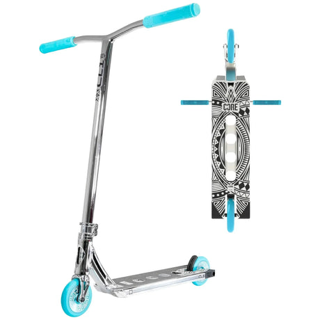 SKACRE-CL1-TC CORE CL1 Stunt Scooter Pro – Türkis Chrome Turoquise | Stunt Roller für Fortgeschrittene und Profis | Trickroller für den Skatepark Stunt Scooter Kicker Trottinett Scootering Soots Scootworld SkaMiDan Weil am Rhein Basel Lörrach Freiburg Schweiz Deutschland Switzerland Germany Bale Skatepark Roller Stunt Roller Tretroller Action Scooter Kinder Roller Kids Children Stunts Park Trick Scooter