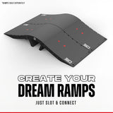 SKACRE-RMP-005 CORE Skate Ramp – Wave Bridge Connector | Erweiterung für die Core Mini Kicker Ramp | Hochwertige Skaterampe | Obstacles, Rampen, Rails & Zubehör skate rampe box obstacle hinderniss rail grindstange grindrail skaterail pipe straßenrampe portabel portable leicht stabil kicker springen sprungrampe skatepark  jump box skamidan weil am rhein freiburg basel lörrach deutschland schweiz