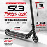 SKACRE-SL3-RB CORE SL3 Stunt Scooter Pro – verschiedene Farben | Stunt Roller für Fortgeschrittene und Profis | Trickroller für den Skatepark Stunt Scooter Kicker Trottinett Scootering Soots Scootworld SkaMiDan Weil am Rhein Basel Lörrach Freiburg Schweiz Deutschland Switzerland Germany Bale Skatepark Roller Stunt Roller Tretroller Action Scooter Kinder Roller Kids Children Stunts Park Trick Scooter