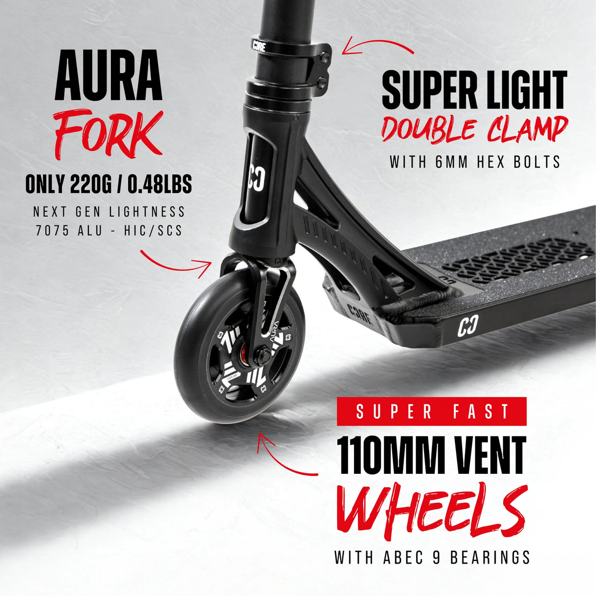 SKACRE-SL3-RB CORE SL3 Stunt Scooter Pro – verschiedene Farben | Stunt Roller für Fortgeschrittene und Profis | Trickroller für den Skatepark Stunt Scooter Kicker Trottinett Scootering Soots Scootworld SkaMiDan Weil am Rhein Basel Lörrach Freiburg Schweiz Deutschland Switzerland Germany Bale Skatepark Roller Stunt Roller Tretroller Action Scooter Kinder Roller Kids Children Stunts Park Trick Scooter