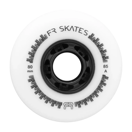 SKAFRWL-DT80-WH-BK/White/4-Pack FR SKATES Downtown Wheels 80mm 85A – White | 4-Pack | Performance Fitness & Urban Inline Rollen | Inline Skating Rollen Inline Skating Wheels Rollerblading Wheels Inline Skating Rollerblading Inlineskaterollen Skating Wheels for Rollerblader  Rollen für Inlineskater Lörrach Freiburg Basel Inliner Richtige Größe right Size for Rollerblades Langhaltende Inlineskaterollen Longlasting Wheels for Rollerblading Skateschule und Skateshop Weil am Rhein SkaMiDan Deutschland Germany
