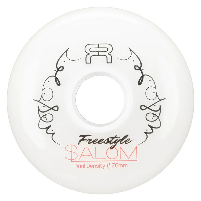 SKAFRWL-FS76D-WH-WH/4-Pack FR SKATES FR Freestyle Slalom Wheels – 76 mm 85 A | Dual Density | Inline Freestyle Slalom Rollen Inline Skating Rollerblading Inlineskaterollen Skating Wheels for Rollerblader  Rollen für Inlineskater Lörrach Freiburg Basel Inliner Richtige Größe right Size for Rollerblades Langhaltende Inlineskaterollen Longlasting Wheels for Rollerblading Skateschule und Skateshop Weil am Rhein SkaMiDan Deutschland Germany
