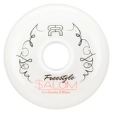 SKAFRWL-FS80D-WH-WH/4-Pack FR SKATES FR Freestyle Slalom Wheels – 80 mm 85 A | Dual Density | Inline Freestyle Slalom Rollen Inline Skating Rollerblading Inlineskaterollen Skating Wheels for Rollerblader  Rollen für Inlineskater Lörrach Freiburg Basel Inliner Richtige Größe right Size for Rollerblades Langhaltende Inlineskaterollen Longlasting Wheels for Rollerblading Skateschule und Skateshop Weil am Rhein SkaMiDan Deutschland Germany
