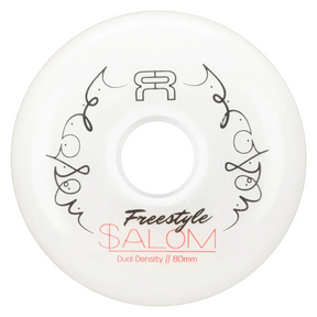 SKAFRWL-FS80D-WH-WH/4-Pack FR SKATES FR Freestyle Slalom Wheels – 80 mm 85 A | Dual Density | Inline Freestyle Slalom Rollen Inline Skating Rollerblading Inlineskaterollen Skating Wheels for Rollerblader  Rollen für Inlineskater Lörrach Freiburg Basel Inliner Richtige Größe right Size for Rollerblades Langhaltende Inlineskaterollen Longlasting Wheels for Rollerblading Skateschule und Skateshop Weil am Rhein SkaMiDan Deutschland Germany
