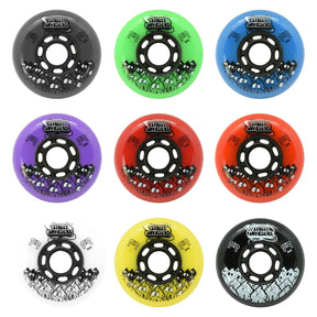 SKAFRWL-SI72-BK FR - STREET INVADERS WHEEL II 72mm 84A | 4-Pack | Freestyle Slalom Inline Rollen | Inline Skating Rollen Inline Skating Wheels Rollerblading Wheels Inline Skating Rollerblading Inlineskaterollen Skating Wheels for Rollerblader  Rollen für Inlineskater Lörrach Freiburg Basel Inliner Richtige Größe right Size for Rollerblades Langhaltende Inlineskaterollen Longlasting Wheels for Rollerblading Skateschule und Skateshop Weil am Rhein SkaMiDan Deutschland Germany
