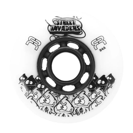 SKAFRWL-SI72-BK FR - STREET INVADERS WHEEL II 72mm 84A | 4-Pack | Freestyle Slalom Inline Rollen | Inline Skating Rollen Inline Skating Wheels Rollerblading Wheels Inline Skating Rollerblading Inlineskaterollen Skating Wheels for Rollerblader  Rollen für Inlineskater Lörrach Freiburg Basel Inliner Richtige Größe right Size for Rollerblades Langhaltende Inlineskaterollen Longlasting Wheels for Rollerblading Skateschule und Skateshop Weil am Rhein SkaMiDan Deutschland Germany
