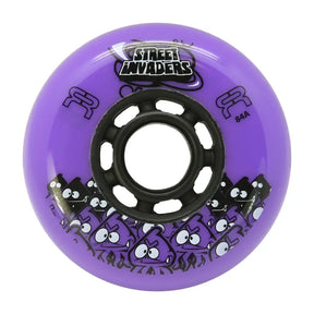 SKAFRWL-SI72-BK FR - STREET INVADERS WHEEL II 72mm 84A | 4-Pack | Freestyle Slalom Inline Rollen | Inline Skating Rollen Inline Skating Wheels Rollerblading Wheels Inline Skating Rollerblading Inlineskaterollen Skating Wheels for Rollerblader  Rollen für Inlineskater Lörrach Freiburg Basel Inliner Richtige Größe right Size for Rollerblades Langhaltende Inlineskaterollen Longlasting Wheels for Rollerblading Skateschule und Skateshop Weil am Rhein SkaMiDan Deutschland Germany
