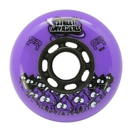SKAFRWL-SI72-BK FR - STREET INVADERS WHEEL II 72mm 84A | 4-Pack | Freestyle Slalom Inline Rollen | Inline Skating Rollen Inline Skating Wheels Rollerblading Wheels Inline Skating Rollerblading Inlineskaterollen Skating Wheels for Rollerblader  Rollen für Inlineskater Lörrach Freiburg Basel Inliner Richtige Größe right Size for Rollerblades Langhaltende Inlineskaterollen Longlasting Wheels for Rollerblading Skateschule und Skateshop Weil am Rhein SkaMiDan Deutschland Germany
