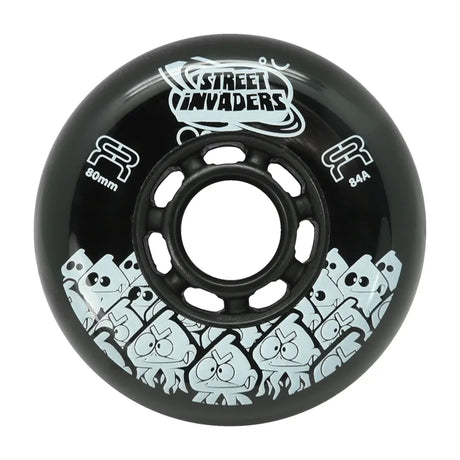 SKAFRWL-SI80-BK FR - STREET INVADERS WHEEL II 80mm 84A | 4-Pack | Freestyle Slalom Inline Rollen | Inline Skating Wheels Rollerblading Wheels Lörrach Freiburg Basel Inliner Skateschule und Skateshop Weil am Rhein SkaMiDan Deutschland Germany
