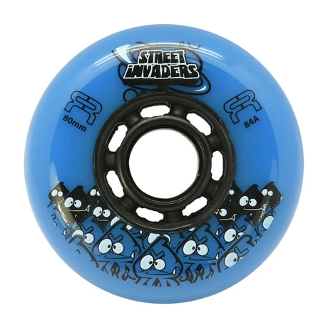 SKAFRWL-SI80-BK FR - STREET INVADERS WHEEL II 80mm 84A | 4-Pack | Freestyle Slalom Inline Rollen | Inline Skating Rollen Inline Skating Wheels Rollerblading Wheels Inline Skating Rollerblading Inlineskaterollen Skating Wheels for Rollerblader  Rollen für Inlineskater Lörrach Freiburg Basel Inliner Richtige Größe right Size for Rollerblades Langhaltende Inlineskaterollen Longlasting Wheels for Rollerblading Skateschule und Skateshop Weil am Rhein SkaMiDan Deutschland Germany
